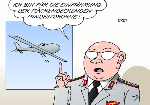 Cartoon: Drohnen (medium) by Erl tagged bundeswehr,anschaffung,drohnen,bewaffnet,unbewaffnet,deutschland,flächendeckender,mindestlohn,flächendeckend,ausnahmen,bundeswehr,anschaffung,drohnen,bewaffnet,unbewaffnet,deutschland,flächendeckender,mindestlohn,flächendeckend,ausnahmen