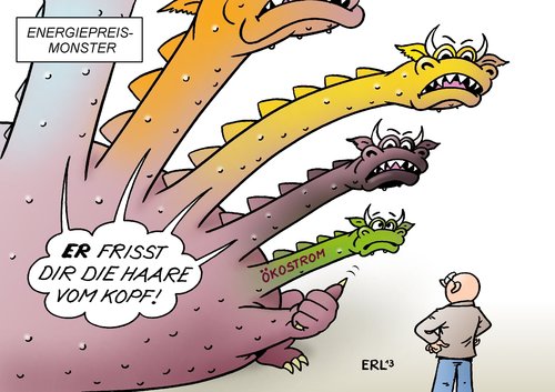 Cartoon: EEG-Umlage (medium) by Erl tagged energie,energiewende,erneuerbare,energien,gesetz,ökostrom,eeg,umlage,kosten,preis,strompreis,kohle,gas,atomstrom,heizung,sprit,monster,drache,haare,kopf,energie,energiewende,erneuerbare,energien,gesetz,ökostrom,eeg,umlage,kosten,preis,strompreis,kohle,gas,atomstrom,heizung,sprit,monster,drache,haare,kopf