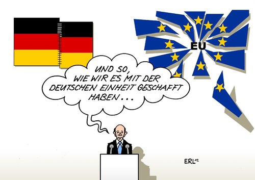 Cartoon: Einheit (medium) by Erl tagged deutsche,einheit,tag,der,deutschen,euriopa,eu,eurozone,rede,deutsche,einheit,tag,der,deutschen,euriopa,eu,eurozone,rede
