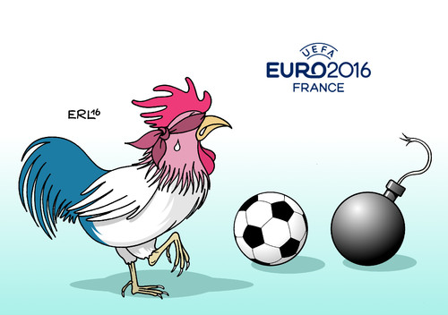 Cartoon: EM Tierorakel (medium) by Erl tagged erl,karikatur,tierorakel,tier,orakel,gallisch,hahn,bombe,is,gefahr,terror,politik,sport,frankreich,2016,europameisterschaft,em,fußball,fußball,em,europameisterschaft,2016,frankreich,sport,politik,terror,gefahr,is,bombe,hahn,gallisch,orakel,tier,tierorakel,karikatur,erl