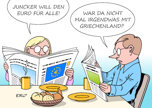 Cartoon: Euro für alle (medium) by Erl tagged eu,europäische,union,zukunft,vision,jean,claude,juncker,kommissionspräsident,rede,parlament,euro,mitglieder,fragen,erinnerung,griechenland,krise,wirtschaft,finanzen,ängste,eurokrise,schuldenkrise,karikatur,erl,eu,europäische,union,zukunft,vision,jean,claude,juncker,kommissionspräsident,rede,parlament,euro,mitglieder,fragen,erinnerung,griechenland,krise,wirtschaft,finanzen,ängste,eurokrise,schuldenkrise,karikatur,erl