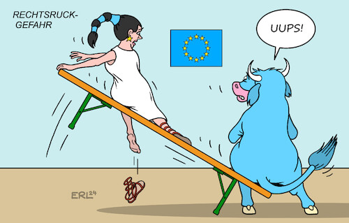 Cartoon: Europawahl (medium) by Erl tagged politik,eu,europawahl,gefahr,rechtsruck,rechtspopulismus,verschiebung,kräfte,machtverhältnisse,macht,verhältnisse,bierbank,europa,stier,karikatur,erl,politik,eu,europawahl,gefahr,rechtsruck,rechtspopulismus,verschiebung,kräfte,machtverhältnisse,macht,verhältnisse,bierbank,europa,stier,karikatur,erl