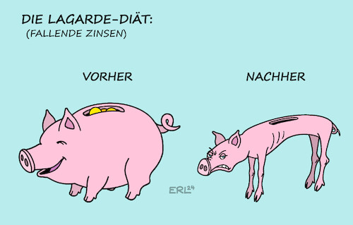 Cartoon: EZB (medium) by Erl tagged politik,finanzen,geld,europäische,zentralbank,ezb,entscheidung,zinssenkung,senkung,leitzins,zinsen,zins,nachteil,sparerinnen,sparer,sparschwein,diät,gewicht,reduzierung,abnahme,karikatur,erl,politik,finanzen,geld,europäische,zentralbank,ezb,entscheidung,zinssenkung,senkung,leitzins,zinsen,zins,nachteil,sparerinnen,sparer,sparschwein,diät,gewicht,reduzierung,abnahme,karikatur,erl