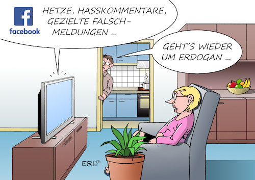 Cartoon: Facebook (medium) by Erl tagged facebook,hetze,hasskommentare,falschmeldungen,fake,news,social,media,soziale,netzwerke,internet,justizminister,heiko,maas,gesetz,initiative,entwurf,konflikt,eu,türkei,präsident,erdogan,attacken,entgleisungen,nazimethoden,nazis,wahlkampf,präsidialsystem,karikatur,erl,facebook,hetze,hasskommentare,falschmeldungen,fake,news,social,media,soziale,netzwerke,internet,justizminister,heiko,maas,gesetz,initiative,entwurf,konflikt,eu,türkei,präsident,erdogan,attacken,entgleisungen,nazimethoden,nazis,wahlkampf,präsidialsystem,karikatur,erl