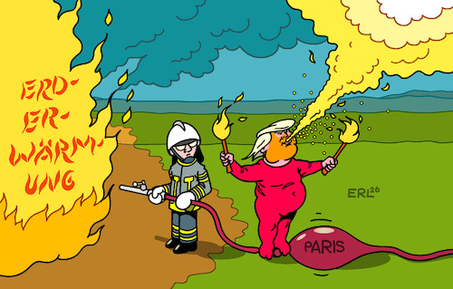 Cartoon: Feuerteufel (medium) by Erl tagged politik,klima,klimawandel,erderwärmung,klimaschutz,feuerwehr,sabotage,kündigung,usa,trump,feuerspucker,karikatur,erl,politik,klima,klimawandel,erderwärmung,klimaschutz,feuerwehr,sabotage,kündigung,usa,trump,feuerspucker,karikatur,erl