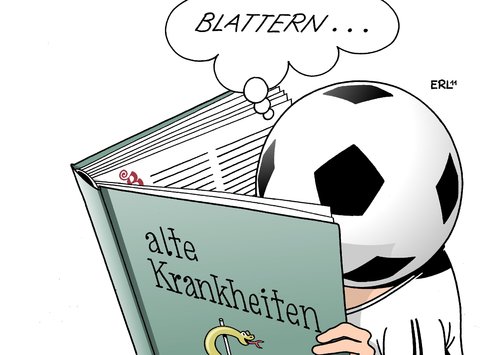 Cartoon: FIFA-Krankheit (medium) by Erl tagged fifa,fußball,weltverband,verband,präsident,sepp,blatter,wahl,wiederwahl,korruption,sumpf,krankheit,alt,blattern,fifa,fußball,weltverband,verband,präsident,wiederwahl,wahl,korruption,sumpf,krankheit,alt,blattern