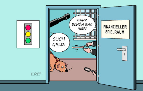 Cartoon: Finanzen (medium) by Erl tagged politik,bundesregierung,ampel,spd,grüne,fdp,finanzen,haushalt,steuern,einnahmen,steuereinnahmen,einbruch,haushaltsloch,finanzieller,spielraum,begrenzt,eng,suche,geld,spürhund,lupe,wünschelrute,karikatur,erl,politik,bundesregierung,ampel,spd,grüne,fdp,finanzen,haushalt,steuern,einnahmen,steuereinnahmen,einbruch,haushaltsloch,finanzieller,spielraum,begrenzt,eng,suche,geld,spürhund,lupe,wünschelrute,karikatur,erl