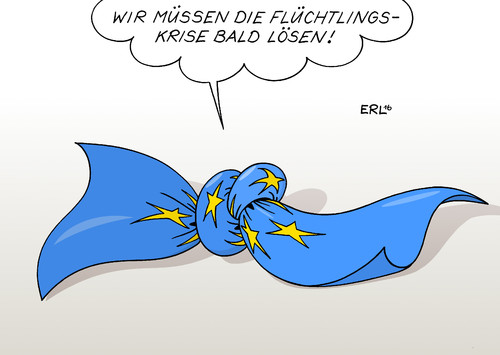 Cartoon: Flüchtlingskrise EU (medium) by Erl tagged europa,eu,flüchtlinge,krise,flüchtlingskrise,flüchtlingsgipfel,lösung,knoten,flagge,egoismus,solidarität,werte,zerfall,nationalismus,karikatur,erl,europa,eu,flüchtlinge,krise,flüchtlingskrise,flüchtlingsgipfel,lösung,knoten,flagge,egoismus,solidarität,werte,zerfall,nationalismus,karikatur,erl