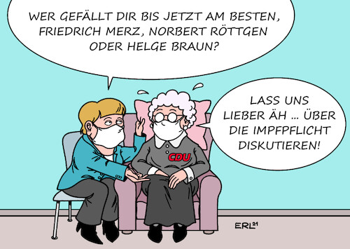 Cartoon: Frage (medium) by Erl tagged politik,partei,cdu,suche,vorsitz,kandidaten,friedrich,merz,norbert,röttgen,helge,braun,frage,basis,mitglieder,corona,vius,pandemie,covid19,vierte,welle,diskussion,impfpflicht,karikatur,erl,politik,partei,cdu,suche,vorsitz,kandidaten,friedrich,merz,norbert,röttgen,helge,braun,frage,basis,mitglieder,corona,vius,pandemie,covid19,vierte,welle,diskussion,impfpflicht,karikatur,erl