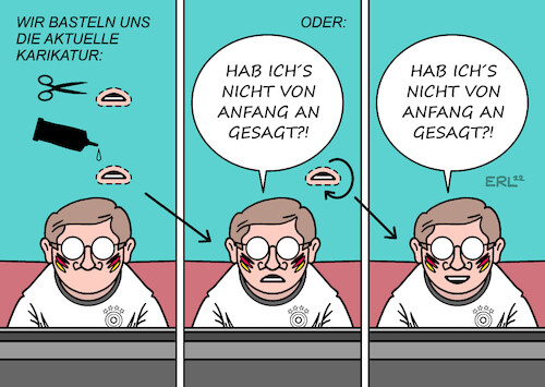 Fußball-Karikatur Bastelbogen