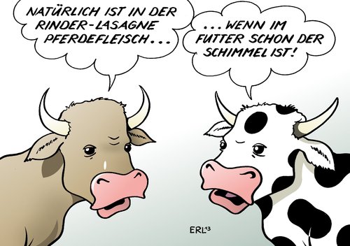 Cartoon: Futter (medium) by Erl tagged futter,tierfutter,schimmel,lebensmittelskandal,lasagne,pferdefleisch,rindfleisch,eier,bio,bioeier,kuh,kühe,pferd,pferde,futter,tierfutter,schimmel,lebensmittelskandal,lasagne,pferdefleisch,rindfleisch,eier,bio,bioeier,kuh,kühe,pferd,pferde