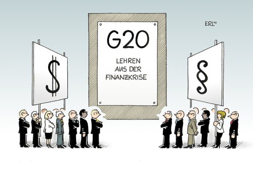 Cartoon: G20 Finanzkrise (medium) by Erl tagged g20,finanzkrise,konsequenzen,freiheit,regulierung,dollar,paragraf,standpunkt,konsequenz,lehre,g20,finanzkrise,konsequenzen,freiheit,regulierung,dollar,paragraf,standpunkt,konsequenz,lehre
