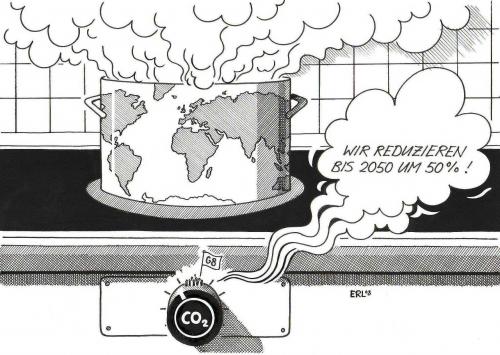 Cartoon: G8 (medium) by Erl tagged klimawandel,co2,g8,klimawandel,co2,g8,wetter,reduzierung,umwelt,umweltschutz,kessel,dampf,aufhitzen,2050,japan,gipfel,treibhauseffekt,atomenergie,ökologisch,naturschutz,welthunger