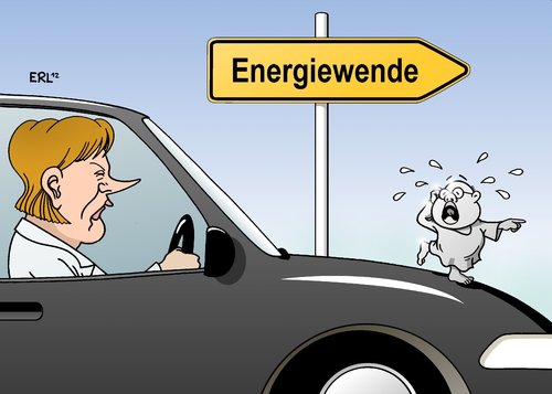 Cartoon: Galionsfigur Altmaier (medium) by Erl tagged energiewende,ausstieg,atomenergie,erneuerbare,energien,regierung,schwarz,gelb,cdu,csu,fdp,bundeskanzlerin,angela,merkel,umweltminister,peter,altmaier,kühlerfigur,galionsfigur,zweifel,tränen,energiewende,ausstieg,atomenergie,erneuerbare,energien