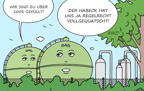 Cartoon: Gasspeicher voll (medium) by Erl tagged politik,krieg,russland,ukraine,energie,kriese,gas,knappheit,beschaffung,wirtschaftsminister,robert,habeck,grüne,redner,talent,zweiter,winter,gasspeicher,voll,gefüllt,karikatur,erl,politik,krieg,russland,ukraine,energie,kriese,gas,knappheit,beschaffung,wirtschaftsminister,robert,habeck,grüne,redner,talent,zweiter,winter,gasspeicher,voll,gefüllt,karikatur,erl