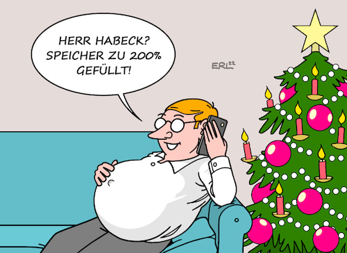 Cartoon: Gefüllt (medium) by Erl tagged politik,weihnachten,essen,trinken,bauch,gefüllt,gasspeicher,robert,habeck,gas,energie,knappheit,karikatur,erl,politik,weihnachten,essen,trinken,bauch,gefüllt,gasspeicher,robert,habeck,gas,energie,knappheit,karikatur,erl