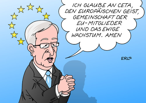 Cartoon: Glaubensbekenntnis (medium) by Erl tagged ceta,freihandelsabkommen,eu,kanada,widerstand,belgien,wallonien,brüssel,schiedsgerichte,aushöhlung,demokratie,verbraucherschutz,umweltschutz,handel,zölle,wachstum,gemeinschaft,glaube,hoffnung,gebet,kommissionspräsident,juncker,karikatur,erl,ceta,freihandelsabkommen,eu,kanada,widerstand,belgien,wallonien,brüssel,schiedsgerichte,aushöhlung,demokratie,verbraucherschutz,umweltschutz,handel,zölle,wachstum,gemeinschaft,glaube,hoffnung,gebet,kommissionspräsident,juncker,karikatur,erl