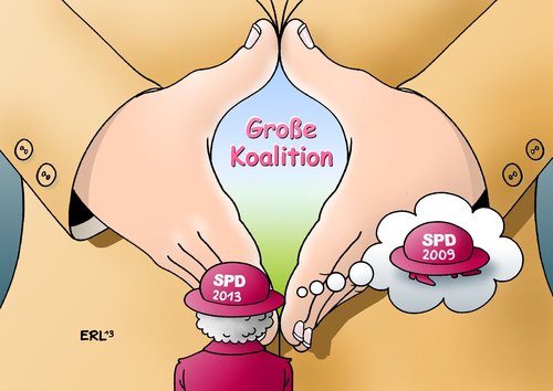 Cartoon: Große Koalition (medium) by Erl tagged bundeskanzlerin,angela,merkel,interview,große,koalition,möglichkeit,spd,erfahrung,schrumpfen,auszehrung,klein,hut,bundeskanzlerin,angela,merkel,interview,große,koalition,möglichkeit,spd,erfahrung,schrumpfen,auszehrung,klein,hut