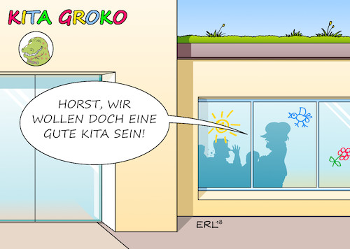 Cartoon: Gute-Kita-Gesetz (medium) by Erl tagged politik,kinder,betreuung,kinderbetreuung,kleinkinder,kindertagesstätte,kita,kitaplätze,anzahl,qualität,ausbildung,erzieherinnen,erzieher,verbesserung,gesetz,familienministerin,franziska,giffey,bundeskanzlerin,angela,merkel,störenfried,innenminister,horst,seehofer,fall,maaßen,flüchtlingspolitik,landtagswahl,bayer,csu,cdu,spd,karikatur,erl,politik,kinder,betreuung,kinderbetreuung,kleinkinder,kindertagesstätte,kita,kitaplätze,anzahl,qualität,ausbildung,erzieherinnen,erzieher,verbesserung,gesetz,familienministerin,franziska,giffey,bundeskanzlerin,angela,merkel,störenfried,innenminister,horst,seehofer,fall,maaßen,flüchtlingspolitik,landtagswahl,bayer,csu,cdu,spd,karikatur,erl