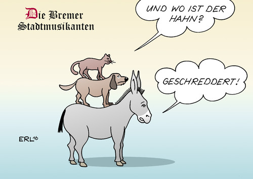 Cartoon: Hahn (medium) by Erl tagged hahn,huhn,hühnerfarm,hühnerzucht,legehenne,küken,männlich,schredder,schreddern,nutzen,kosten,wirtschaft,geld,bremer,stadtmusikanten,märchen,karikatur,erl,hahn,huhn,hühnerfarm,hühnerzucht,legehenne,küken,männlich,schredder,schreddern,nutzen,kosten,wirtschaft,geld,bremer,stadtmusikanten,märchen,karikatur,erl