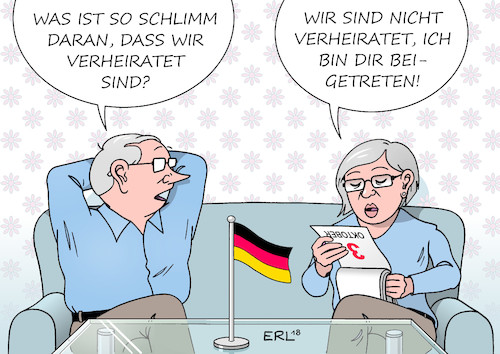 Hochzeitstag Von Erl Politik Cartoon Toonpool