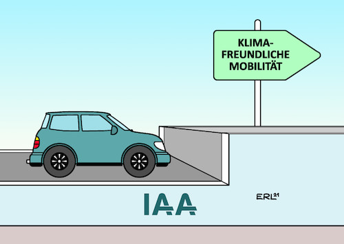 Cartoon: IAA I (medium) by Erl tagged politik,verkehr,auto,automobil,ausstellung,messe,iaa,altetrnative,antriebe,emobilität,elektroauto,wasserstoff,klima,klimawandel,klimaneutralität,co2,klimafreundlich,mobilität,karikatur,erl,politik,verkehr,auto,automobil,ausstellung,messe,iaa,altetrnative,antriebe,emobilität,elektroauto,wasserstoff,klima,klimawandel,klimaneutralität,co2,klimafreundlich,mobilität,karikatur,erl