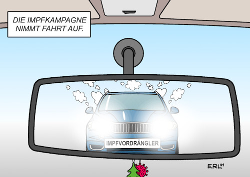 Cartoon: Impfvordrängler (medium) by Erl tagged politik,corona,virus,pandemie,covid19,lockdown,impfstoff,impfen,impfung,impfkampagne,schwung,fahrt,imfvordrängler,auto,rückspiegel,raser,drängler,egoismus,karikatur,erl,politik,corona,virus,pandemie,covid19,lockdown,impfstoff,impfen,impfung,impfkampagne,schwung,fahrt,imfvordrängler,auto,rückspiegel,raser,drängler,egoismus,karikatur,erl