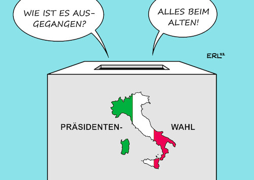 Cartoon: Italien (medium) by Erl tagged politik,italien,wahl,präsident,staatspräsident,kandidaten,mehrheit,verfehlt,bitte,amtsinhaber,sergio,mattarella,weitermachen,wiederwahl,wahlurne,land,stiefel,karikatur,erl,politik,italien,wahl,präsident,staatspräsident,kandidaten,mehrheit,verfehlt,bitte,amtsinhaber,sergio,mattarella,weitermachen,wiederwahl,wahlurne,land,stiefel,karikatur,erl