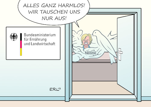 Cartoon: Julia Klöckner (medium) by Erl tagged politik,julia,klöckner,bundesministerin,ernährung,landwirtschaft,nähe,industrie,lebensmittelindustrie,lebensmittelkonzern,nestle,video,auftritt,werbung,lobbyismus,verhinderung,ampel,anzeige,zucker,fett,gesättigte,fettsäuren,salz,nährstoffe,gesundheit,karikatur,erl,politik,julia,klöckner,bundesministerin,ernährung,landwirtschaft,nähe,industrie,lebensmittelindustrie,lebensmittelkonzern,nestle,video,auftritt,werbung,lobbyismus,verhinderung,ampel,anzeige,zucker,fett,gesättigte,fettsäuren,salz,nährstoffe,gesundheit,karikatur,erl