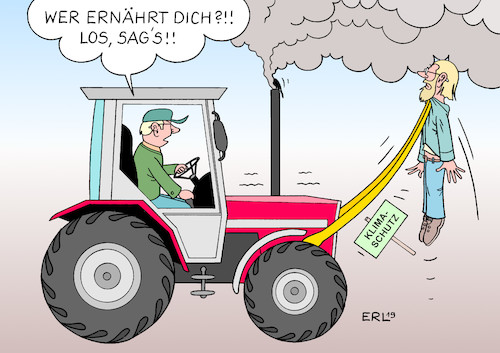 Cartoon: Kampf der Agrikulturen (medium) by Erl tagged politik,landwirtschaft,agrikultur,bauern,bäuerinnen,protest,sternfahrt,traktor,berlin,klimaschutz,artenschutz,klimawandel,insektensterben,stadt,land,prügelknabe,wertschätzung,ernährung,umwelt,zerstörung,karikatur,erl,politik,landwirtschaft,agrikultur,bauern,bäuerinnen,protest,sternfahrt,traktor,berlin,klimaschutz,artenschutz,klimawandel,insektensterben,stadt,land,prügelknabe,wertschätzung,ernährung,umwelt,zerstörung,karikatur,erl