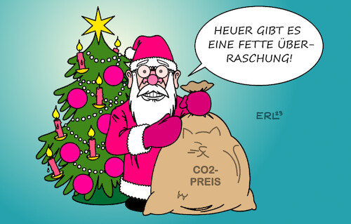 Cartoon: Katze im Sack (medium) by Erl tagged politik,ampel,spd,grüne,fdp,haushalt,schuldenbremse,klage,cdu,karlsruhe,milliardenloch,sparen,erhöhung,co2,preis,verbraucher,wirtschaft,industrie,weihnachten,weihnachtsmann,katze,sack,karikatur,erl,politik,ampel,spd,grüne,fdp,haushalt,schuldenbremse,klage,cdu,karlsruhe,milliardenloch,sparen,erhöhung,co2,preis,verbraucher,wirtschaft,industrie,weihnachten,weihnachtsmann,katze,sack,karikatur,erl