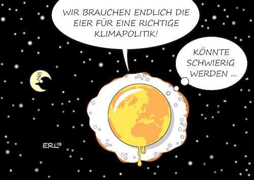 Cartoon: Klimapolitik (medium) by Erl tagged politik,wetter,hitze,rekordhitze,hitzerekord,klima,klimawandel,erderwärmung,klimaschutz,klimapolitik,wille,eier,spiegeleier,spiegelei,erde,welt,weltall,mond,karikatur,erl,politik,wetter,hitze,rekordhitze,hitzerekord,klima,klimawandel,erderwärmung,klimaschutz,klimapolitik,wille,eier,spiegeleier,spiegelei,erde,welt,weltall,mond,karikatur,erl