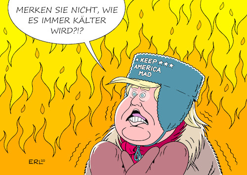 Cartoon: Klimaprophet (medium) by Erl tagged politik,usa,kalifornien,california,oregon,washington,waldbrände,klimawandel,erderwärmung,besuch,präsident,donald,trump,abkühlung,klimaleugner,ignorieren,fakten,wissenschaft,karikatur,erl,politik,usa,kalifornien,california,oregon,washington,waldbrände,klimawandel,erderwärmung,besuch,präsident,donald,trump,abkühlung,klimaleugner,ignorieren,fakten,wissenschaft,karikatur,erl