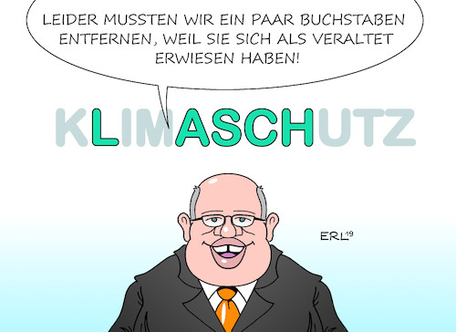 Cartoon: Klimaschutz Zahlen (medium) by Erl tagged politik,klima,klimawandel,erderwärmung,bundesregierung,groko,cdu,csu,spd,klimapaket,klimaschutz,nachträglich,streichung,zahlen,ziele,veraltet,peter,altmaier,karikatur,erl,politik,klima,klimawandel,erderwärmung,bundesregierung,groko,cdu,csu,spd,klimapaket,klimaschutz,nachträglich,streichung,zahlen,ziele,veraltet,peter,altmaier,karikatur,erl