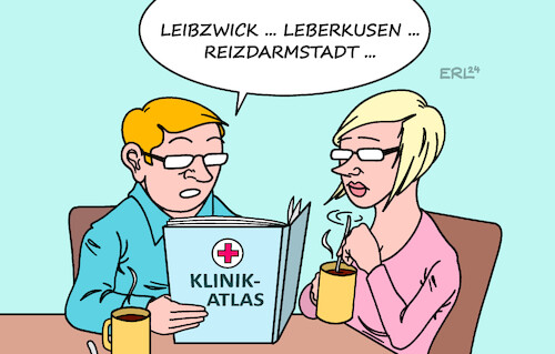 Klinik-Atlas von Erl | Politik Cartoon | TOONPOOL