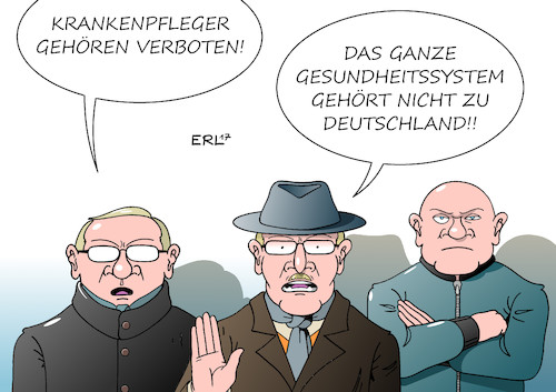 Cartoon: Krankenpfleger (medium) by Erl tagged krankenpfleger,mord,mordserie,mörder,angst,schrecken,gesundheitssystem,gesundheit,krankheit,rechtspopulismus,reaktion,terror,islamismus,islamophobie,fremdenfeindlichkeit,islam,deutschland,karikatur,erl,krankenpfleger,mord,mordserie,mörder,angst,schrecken,gesundheitssystem,gesundheit,krankheit,rechtspopulismus,reaktion,terror,islamismus,islamophobie,fremdenfeindlichkeit,islam,deutschland,karikatur,erl