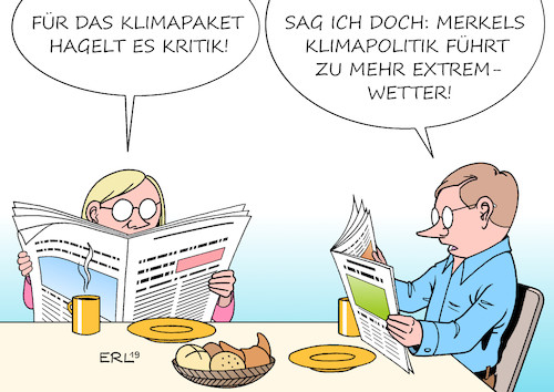 Cartoon: Kritik am Klimapaket (medium) by Erl tagged politik,klima,klimawandel,erderwärmung,bundesregierung,groko,cdu,csu,spd,klimapaket,klimaschutz,bundeskanzlerin,angela,merkel,zaghaft,kritik,hagel,extremwetter,karikatur,erl,politik,klima,klimawandel,erderwärmung,bundesregierung,groko,cdu,csu,spd,klimapaket,klimaschutz,bundeskanzlerin,angela,merkel,zaghaft,kritik,hagel,extremwetter,karikatur,erl