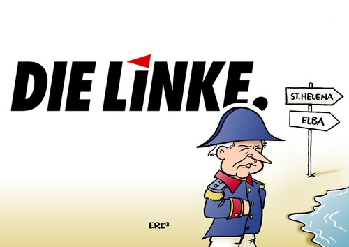 Cartoon: Lafontaine (medium) by Erl tagged oskar,lafontaine,die,linke,partei,links,parteitag,harmonie,zusammenhalt,vorschlag,euro,ausstieg,zurückweisung,napoleon,saar,verbannung,sankt,helena,elba,oskar,lafontaine,die,linke,partei,links,parteitag,harmonie,zusammenhalt,vorschlag,euro,ausstieg,zurückweisung,napoleon,saar,verbannung,sankt,helena,elba