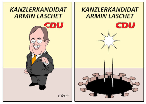 Cartoon: Laschet I (medium) by Erl tagged politik,cdu,suche,partei,vorsitz,kanzlerkandidat,bewerber,armin,laschet,ministerpräsident,nrw,corona,virus,pandemie,krise,zickzackkurs,schlingerkurs,umfragen,einbruch,karikatur,erl,politik,cdu,suche,partei,vorsitz,kanzlerkandidat,bewerber,armin,laschet,ministerpräsident,nrw,corona,virus,pandemie,krise,zickzackkurs,schlingerkurs,umfragen,einbruch,karikatur,erl