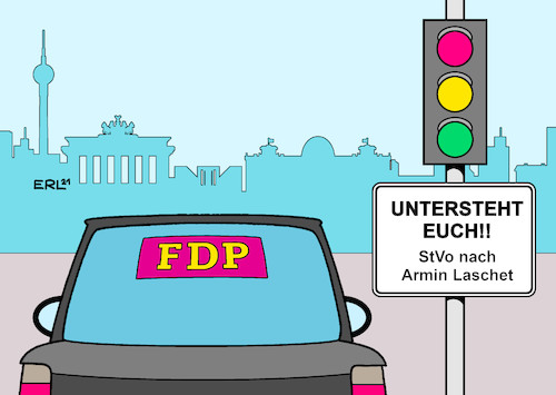 Cartoon: Laschet warnt FDP (medium) by Erl tagged politik,wahl,bundestagswahl,2021,fdp,koalition,möglichkeit,jamaika,ampel,spd,bündnis90,die,grünen,grüne,warnung,kanzlerkandidat,armin,laschet,cdu,auto,verkehr,berlin,karikatur,erl,politik,wahl,bundestagswahl,2021,fdp,koalition,möglichkeit,jamaika,ampel,spd,bündnis90,die,grünen,grüne,warnung,kanzlerkandidat,armin,laschet,cdu,auto,verkehr,berlin,karikatur,erl