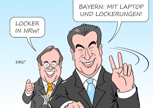 Lockerungen von Erl | Politik Cartoon | TOONPOOL