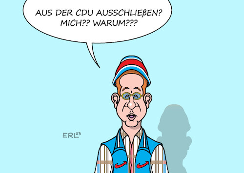 Cartoon: Maaßen (medium) by Erl tagged politik,ex,präsident,verfassungsschutz,hans,georg,maaßen,forderung,ausschluss,cdu,partei,positionen,afd,rechtspopulismus,rechtsextremismus,karikatur,erl,politik,ex,präsident,verfassungsschutz,hans,georg,maaßen,forderung,ausschluss,cdu,partei,positionen,afd,rechtspopulismus,rechtsextremismus,karikatur,erl