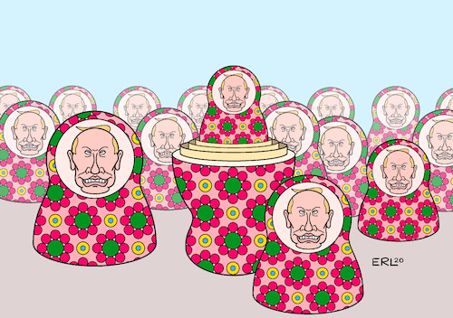 Cartoon: Machtdemonstration (medium) by Erl tagged politik,russland,feier,militär,parade,ende,zweiter,weltkrieg,gedenken,putin,macht,stärke,volksabstimmung,amtszeit,unbegrenzt,matrjoschka,karikatur,erl,politik,russland,feier,militär,parade,ende,zweiter,weltkrieg,gedenken,putin,macht,stärke,volksabstimmung,amtszeit,unbegrenzt,matrjoschka,karikatur,erl