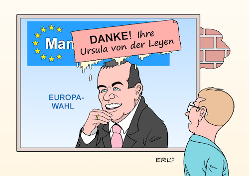 Cartoon: Man dankt (medium) by Erl tagged politik,eu,europa,wahl,europawahl,spitzenkandidat,evp,manfred,weber,kandidat,kommissionspräsident,posten,vergabe,mauschelei,hinterzimmer,ursula,von,der,leyen,wahlplakat,wähler,ärger,politikverdrossenheit,karikatur,erl,politik,eu,europa,wahl,europawahl,spitzenkandidat,evp,manfred,weber,kandidat,kommissionspräsident,posten,vergabe,mauschelei,hinterzimmer,ursula,von,der,leyen,wahlplakat,wähler,ärger,politikverdrossenheit,karikatur,erl