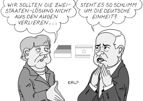 Merkel bei Netanjahu