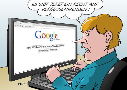 Cartoon: Merkel Google Juncker (medium) by Erl tagged internet,werden,vergessen,pflicht,recht,löschung,suchmaschine,google,lassen,hängen,hängepartie,hinhaltetaktik,merkel,angela,bundeskanzlerin,juncker,claude,jean,kommissionspräsident,wählerwille,wähler,europawahl,eu,eu,europawahl,wähler,wählerwille,kommissionspräsident,jean,claude,juncker,bundeskanzlerin,angela,merkel,hinhaltetaktik,hängepartie,hängen,lassen,google,suchmaschine,löschung,recht,pflicht,vergessen,werden,intenet