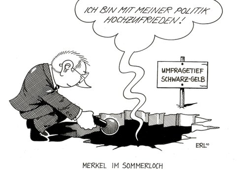 Merkel im Sommerloch