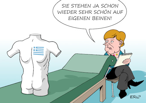 Cartoon: Merkel in Griechenland (medium) by Erl tagged politik,bundeskanzlerin,angekla,merkel,besuch,griechenland,eurokrise,banken,schuldenkrise,bankenkrise,sparkurs,eu,iwf,ezb,bankenrettung,bevölkerung,verarmung,karikatur,erl,politik,bundeskanzlerin,angekla,merkel,besuch,griechenland,eurokrise,banken,schuldenkrise,bankenkrise,sparkurs,eu,iwf,ezb,bankenrettung,bevölkerung,verarmung,karikatur,erl