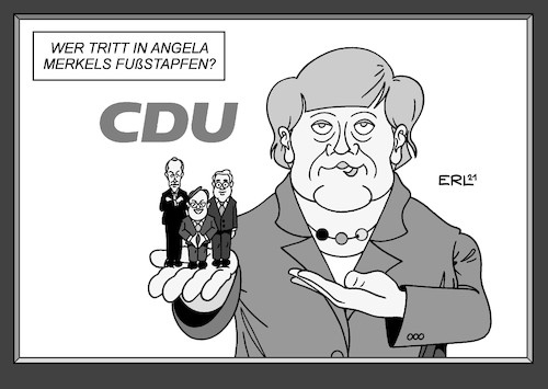 Merkels Fußstapfen