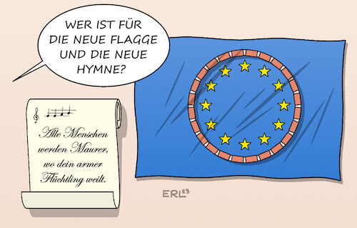 Neue Flagge und Hymne